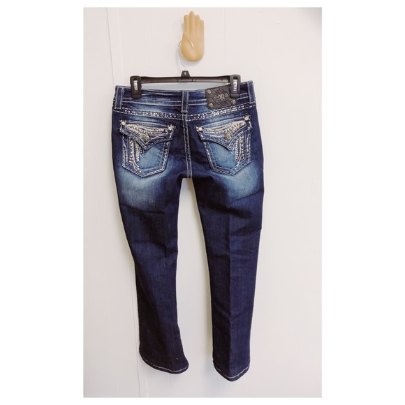 SOLD!!!! Miss Me easy boot cut embellished jeans - Picture 2 of 6